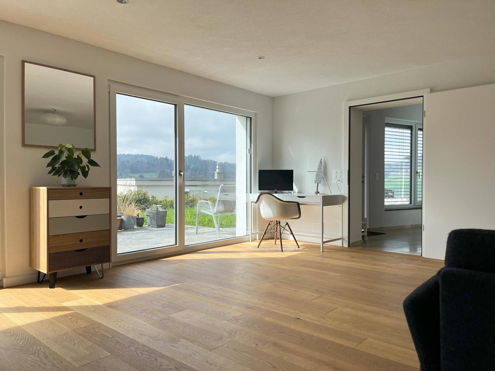 Gartenwohnung Im Modernen Stil Unterkulm Esterno foto
