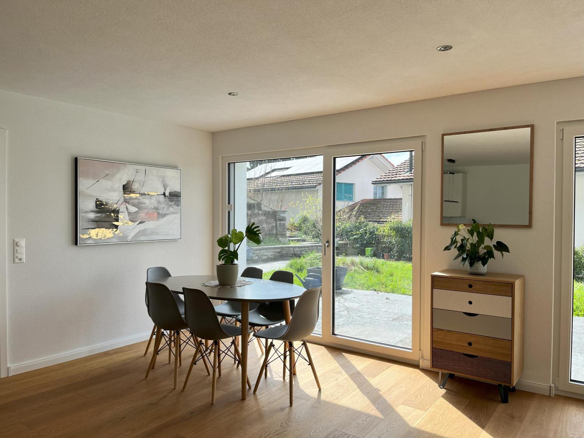 Gartenwohnung Im Modernen Stil Unterkulm Esterno foto